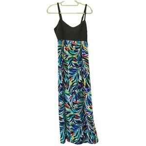 Nicole Miller Maxi dress cut out back Flawed bottom hem‎ size 6